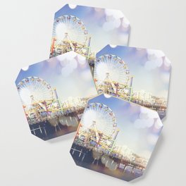 Santa Monica bokeh Coaster