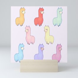 Llama Party Mini Art Print