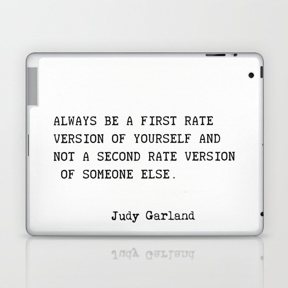 Judy Garland quote Laptop & iPad Skin