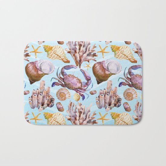 Marine Pattern 14 Bath Mat