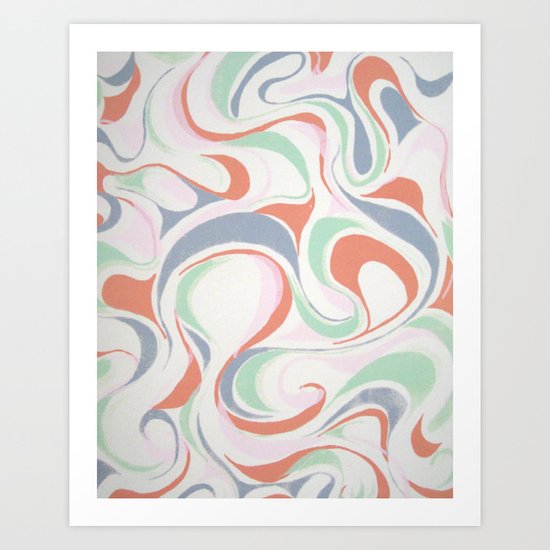 Abstract print design Art Print