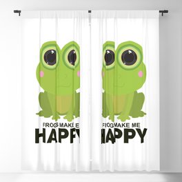 Frogs Make Me Happy Blackout Curtain