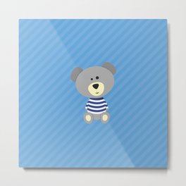 Teddy Bear Metal Print | Illustration, Children, Animal 