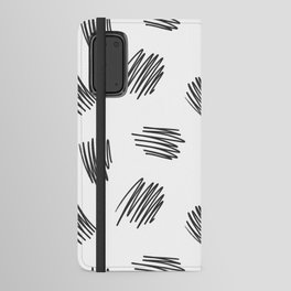 Scribbles (Black and White) Android Wallet Case