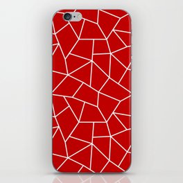 Mosaic Art Tile Red iPhone Skin