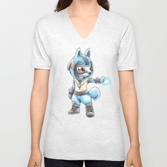 Isn't he Ad-AURA-ble? Unisex V-Neck