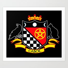 Cabot Tradition Crest (black) Art Print