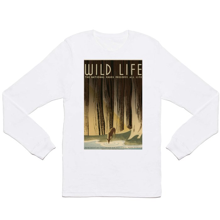 Vintage poster - National Parks Long Sleeve T Shirt