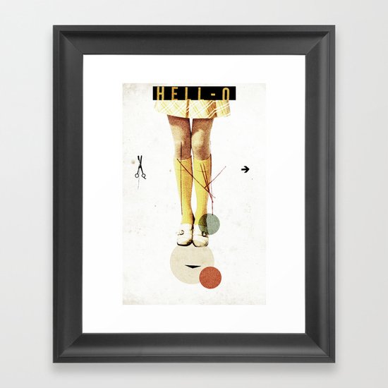 Cut The (...) | Collage Framed Art Print