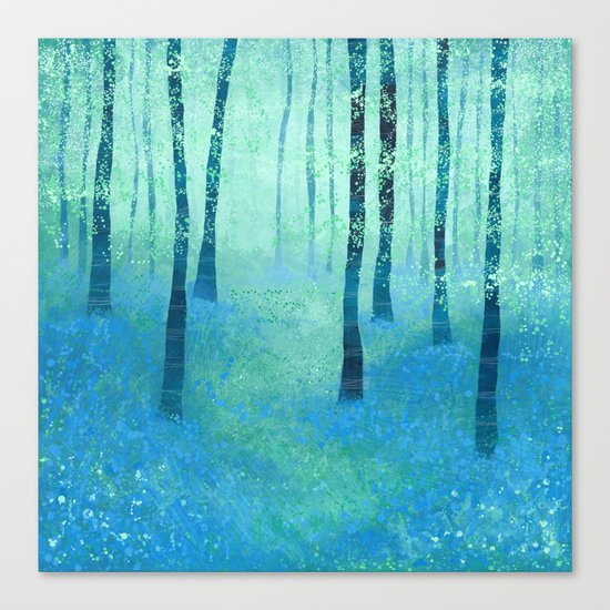 Bluebells, Challock Canvas Print
