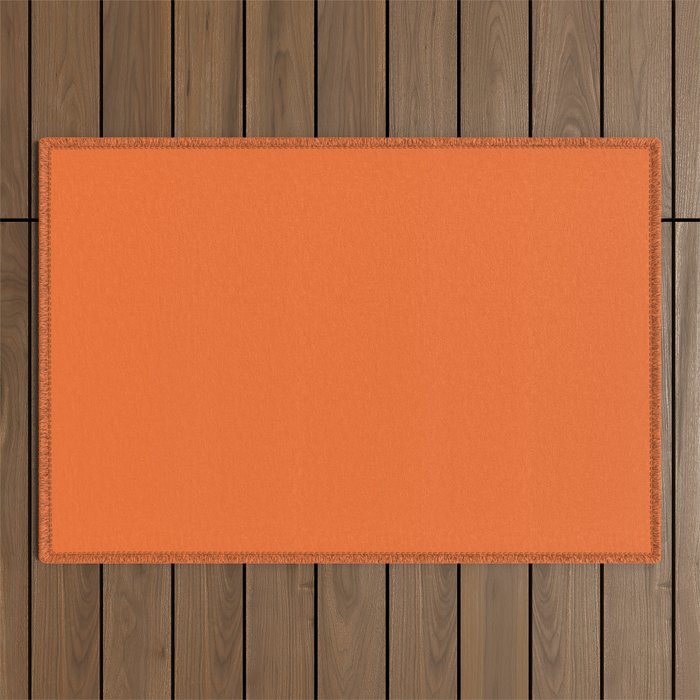 Orange Sea Nettle Outdoor Rug