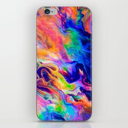 Neon Black Light Painting iPhone Skin