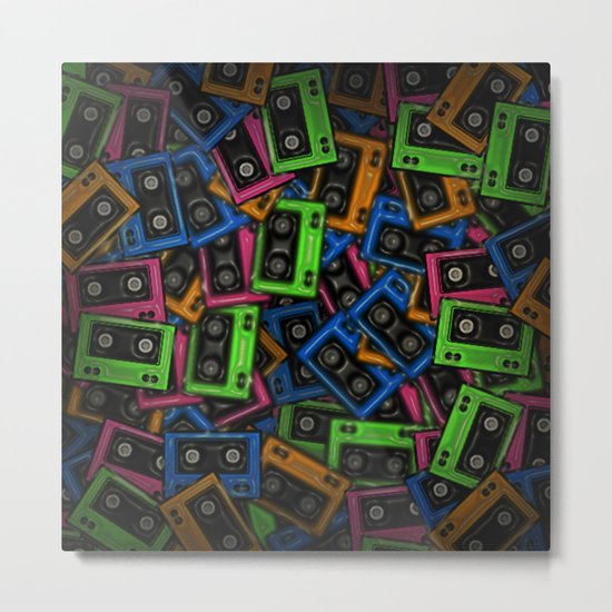 Cassete Metal Print