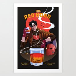 Red Whiskey Art Print