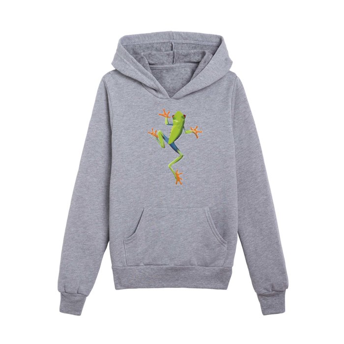 Greenery tree-frog Kids Pullover Hoodie