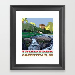 Falls Park On The Reedy, Greenville, SC Framed Art Print