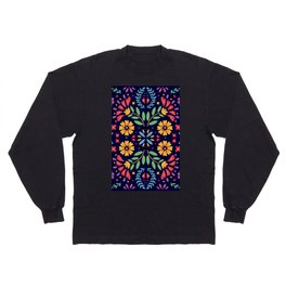 Mexican Flowers Long Sleeve T-shirt
