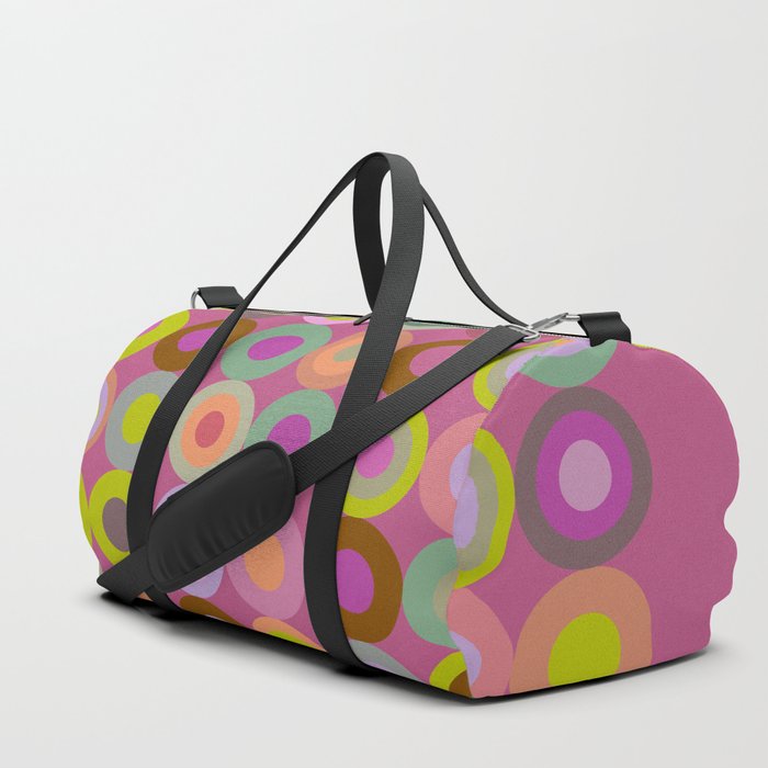 Rose circle abstract Duffle Bag