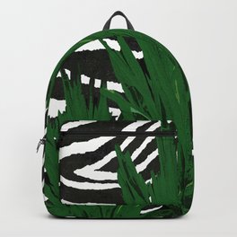 ZEBRA PALM WINTER GREEN Backpack