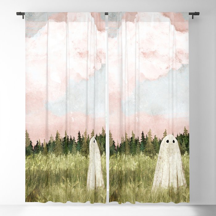 Cotton candy skies Blackout Curtain