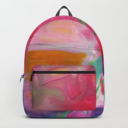 Uluru Backpack | Abstractpainting, Boldabstract, Popularartist, Pinkabstract, Brightabstract, Magenta, Painting, Largeabstract, Trixiepitts, Oil 