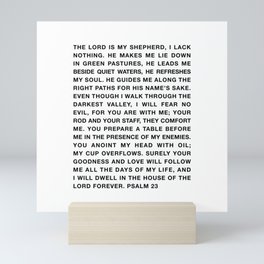 Psalm 23 Mini Art Print