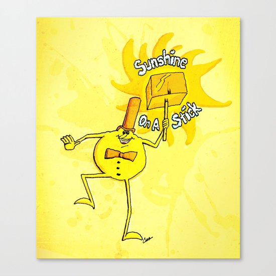 Sunshine on a stick. Time for Timer art series. Canvas Print