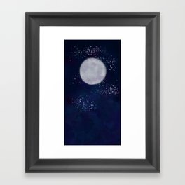 Bigass moon Framed Art Print