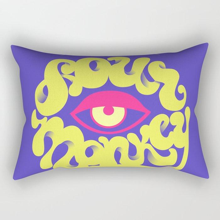 Sour Monkey Rectangular Pillow