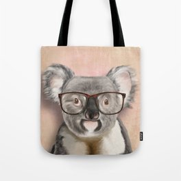 Funny koala with glasses Tote Bag