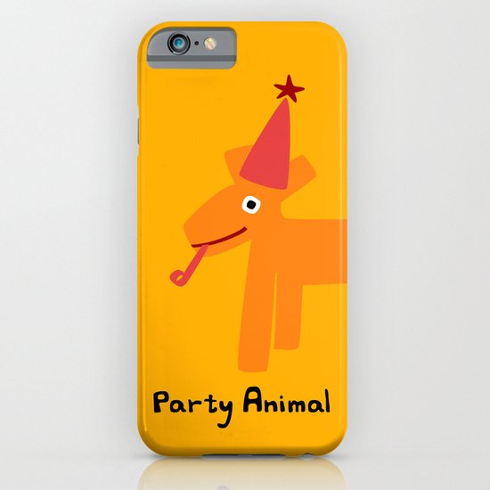 Party Animal-Orange iPhone & iPod Case