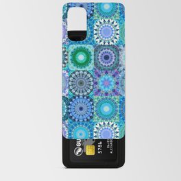 Blue Mandala Patchwork Art - Mandala Medley Three Android Card Case