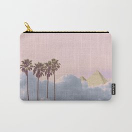 Peaceful place in a clouds. Carry-All Pouch | Journey, Ancient, Sunset, Calm, Peace, Palms, Heaven, Fantasy, River, Collage 