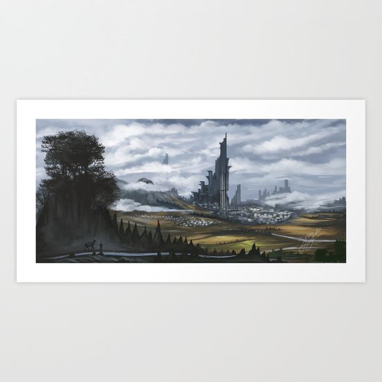 fantasy landscape Art Print
