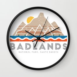 Badlands National Park, South Dakota Wall Clock
