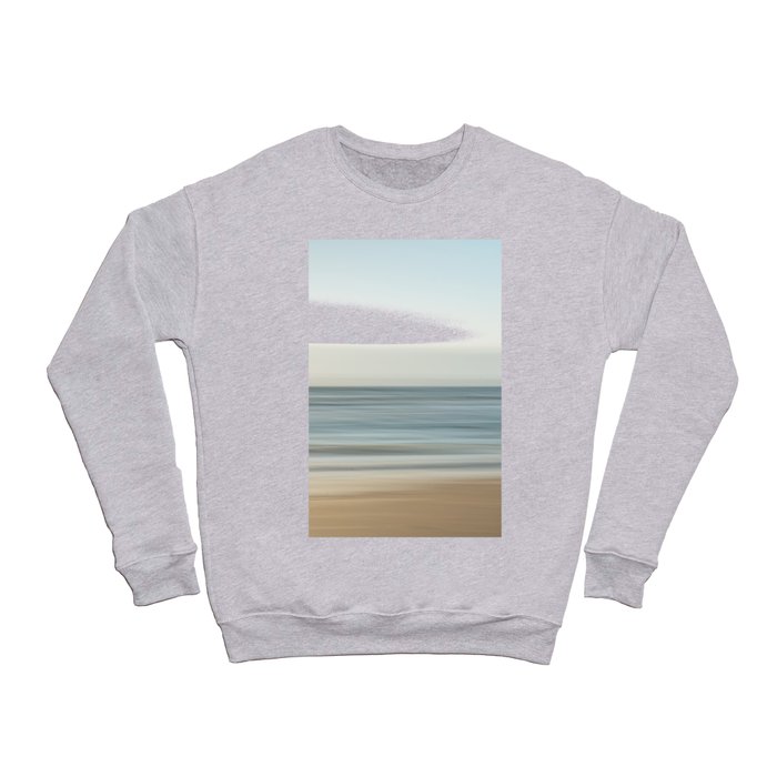 Ocean sunset in the mediterranean  - pastel beach long exposure - nature and travel photography Crewneck Sweatshirt