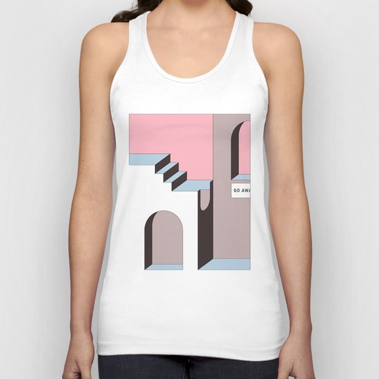 Go Away - At least try. Unisex Tank Top