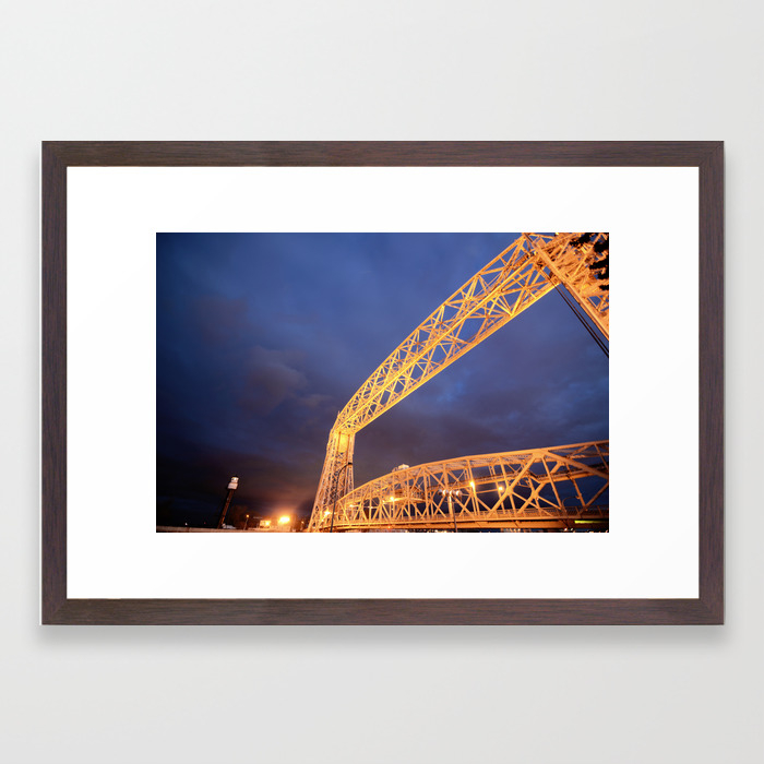 Duluth Mn Lift Bridge Framed Art Print By Sotaclothing Society6