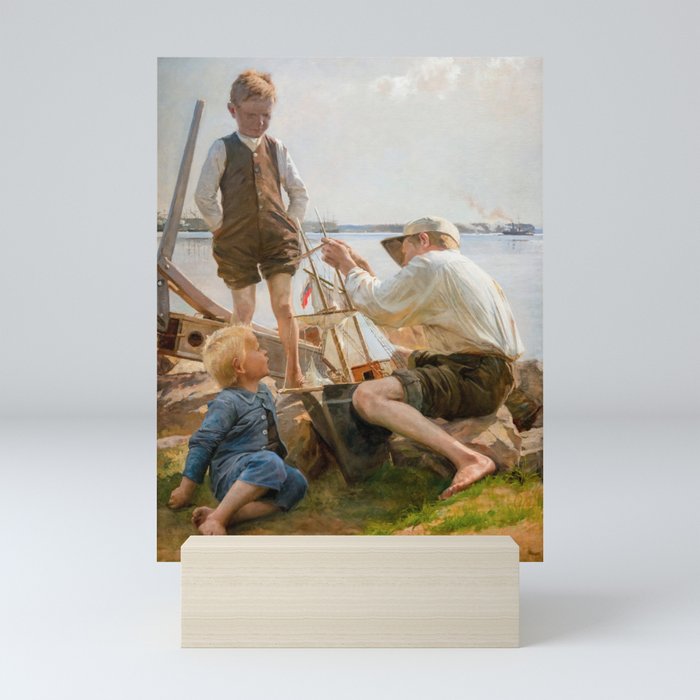 Albert Edelfelt - Shipbuilders Mini Art Print