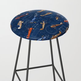 Vintage Airplanes - Retro Biplanes Bar Stool