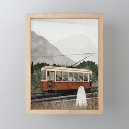 Ghost Tram Framed Mini Art Print