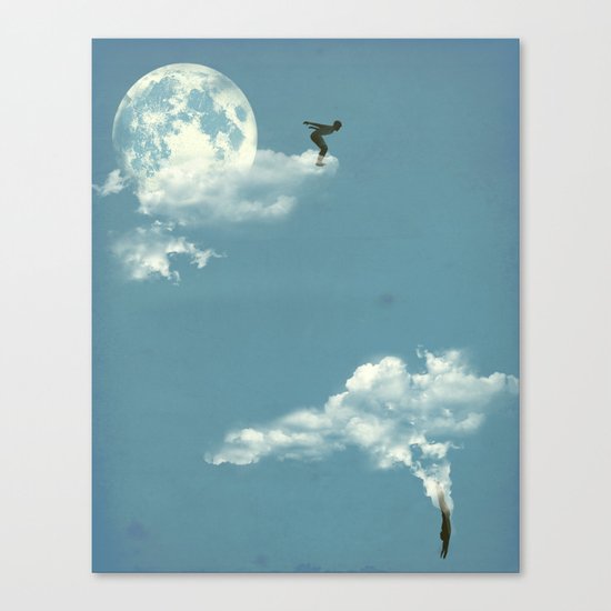 Skydivers Canvas Print