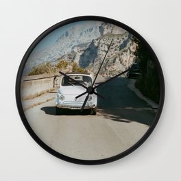 Mediterranean roadtrip | Fine art photo print of the Italian Amalfi coast wanderlust Wall Clock