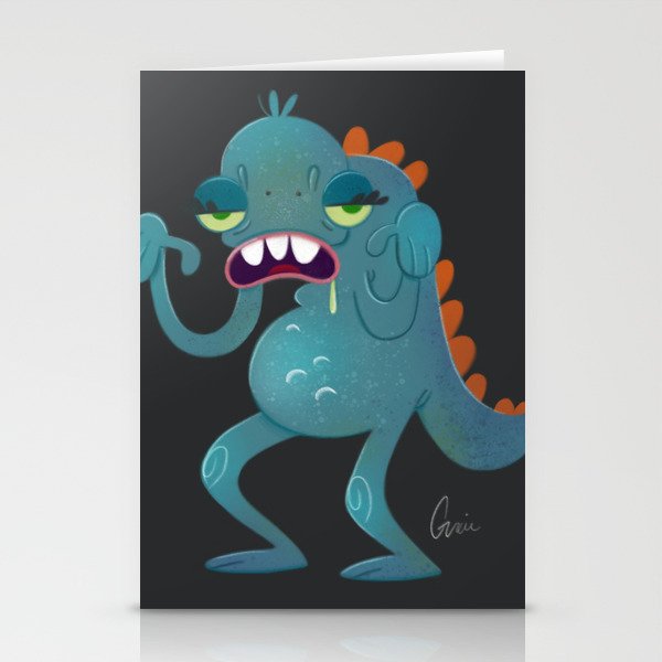 Sick Monster Stationery Cards