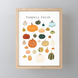Pumpkin Patch Season Framed Mini Art Print