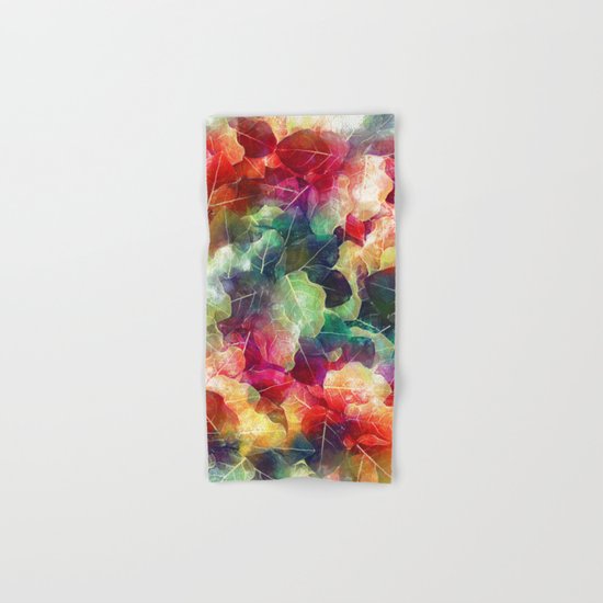 Multicolor Leaves Hand & Bath Towel