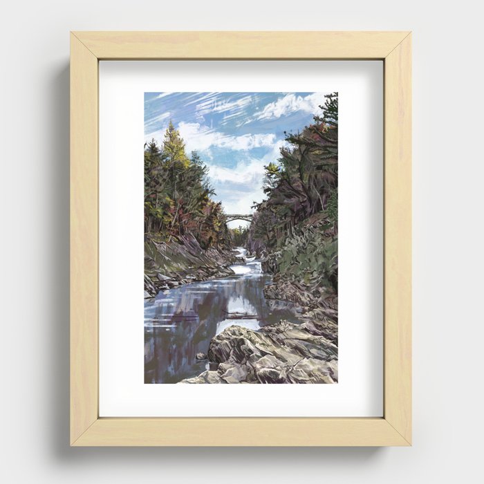 Quechee Gorge Recessed Framed Print