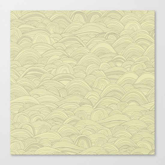 just waves natural Canvas Print