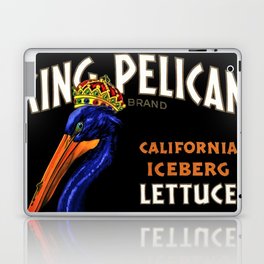 King Pelican blue brand California Iceberg Lettuce vintage label advertising poster / posters Laptop Skin