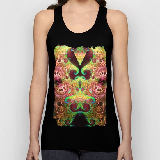 Groovy abstract with spiral patterns Unisex Tank Top